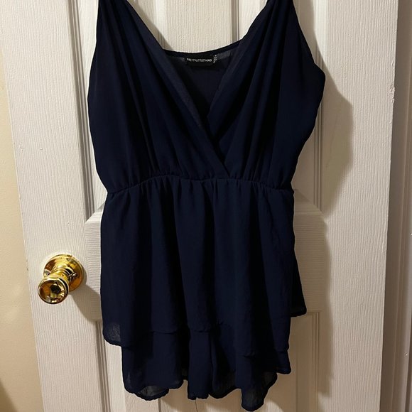 Navy Blue Romper - Picture 1 of 2